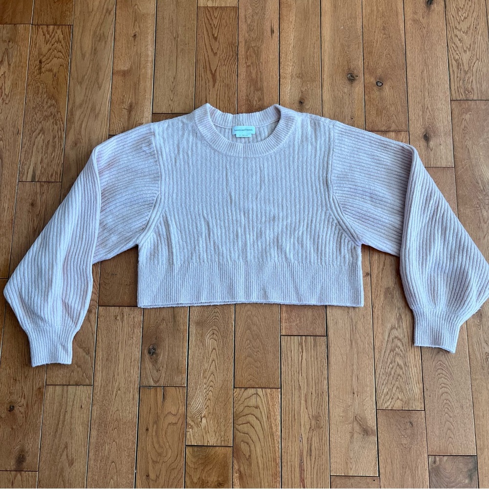 Lovers and Friends Ribbed Knit Pink Sweater - Size XS